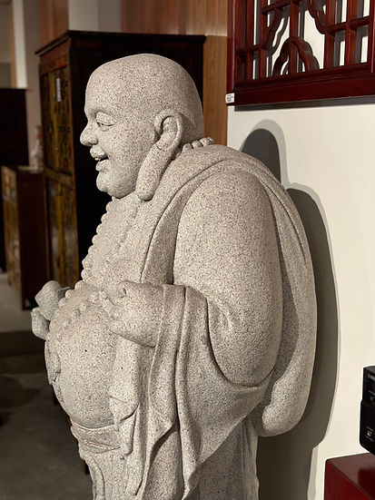 Traditional Chinese Happy Buddha Stone Statue