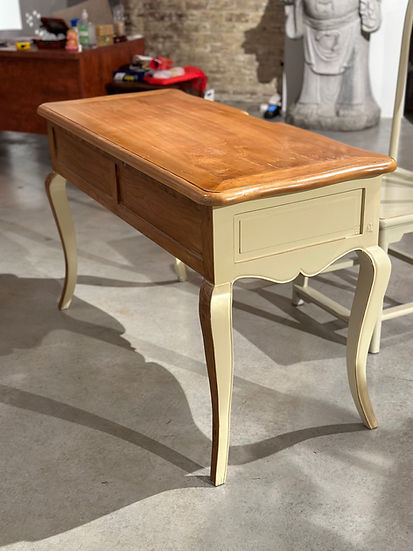 Classic Elm Wood Dressing Table Set