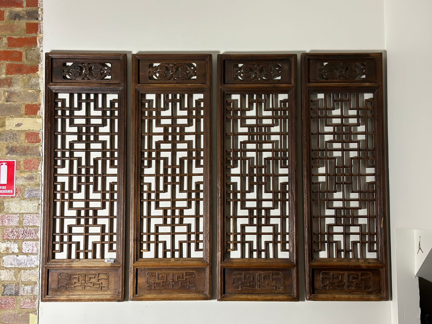 19th Century Antique Wooden Screens (Set of 4)