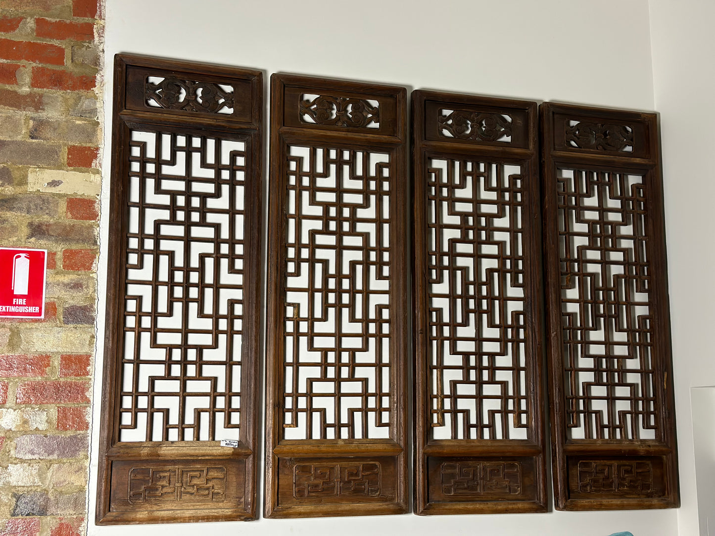 19th Century Antique Wooden Screens (Set of 4)