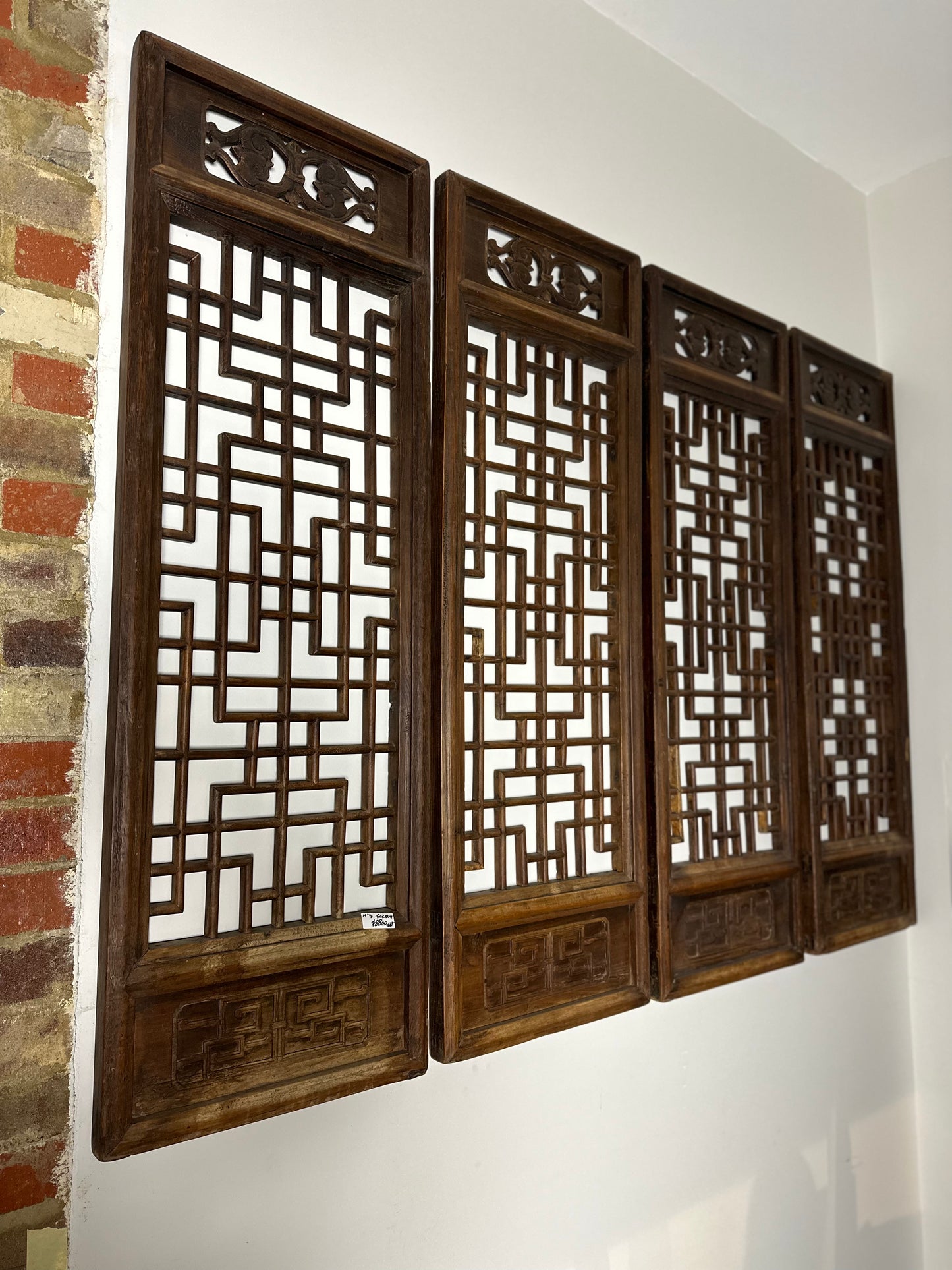 19th Century Antique Wooden Screens (Set of 4)