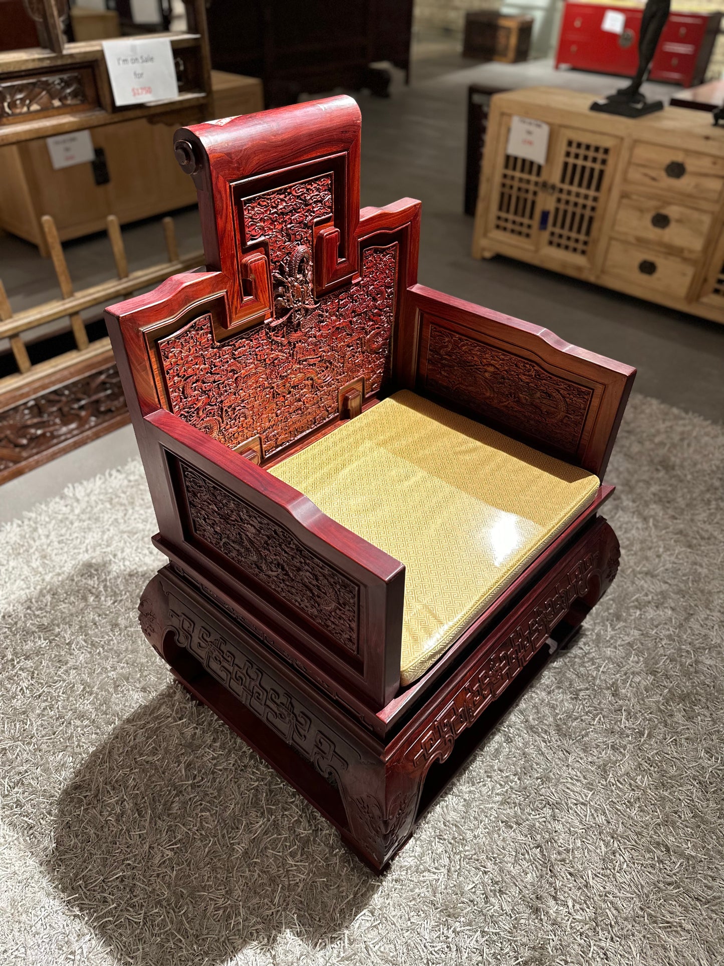 Traditional Chinese Imperial Dragon Chair