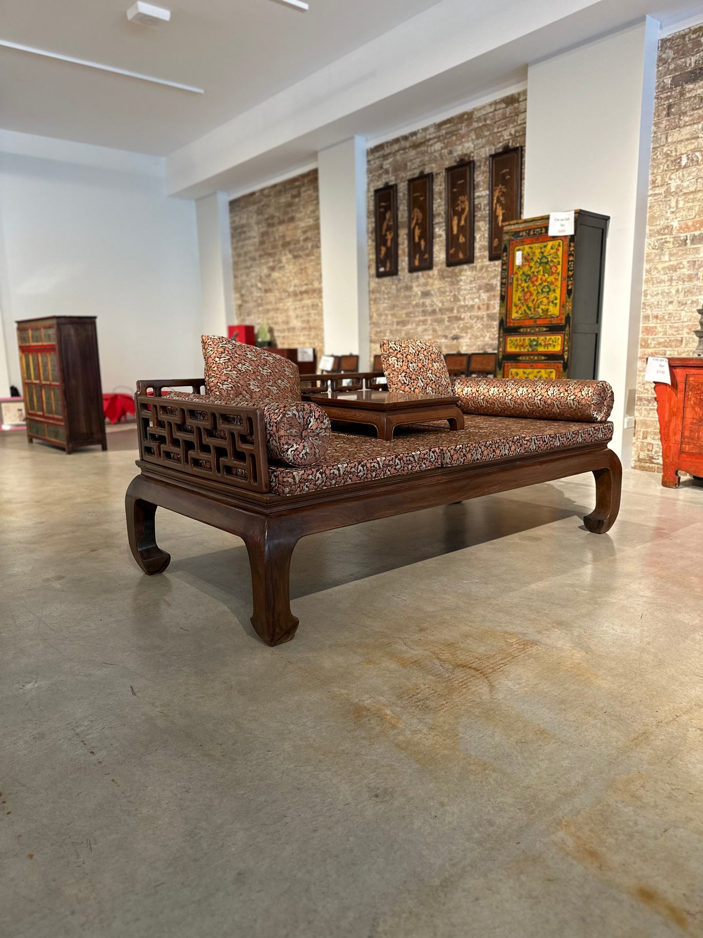 Traditional Chinese Rosewood Daybed