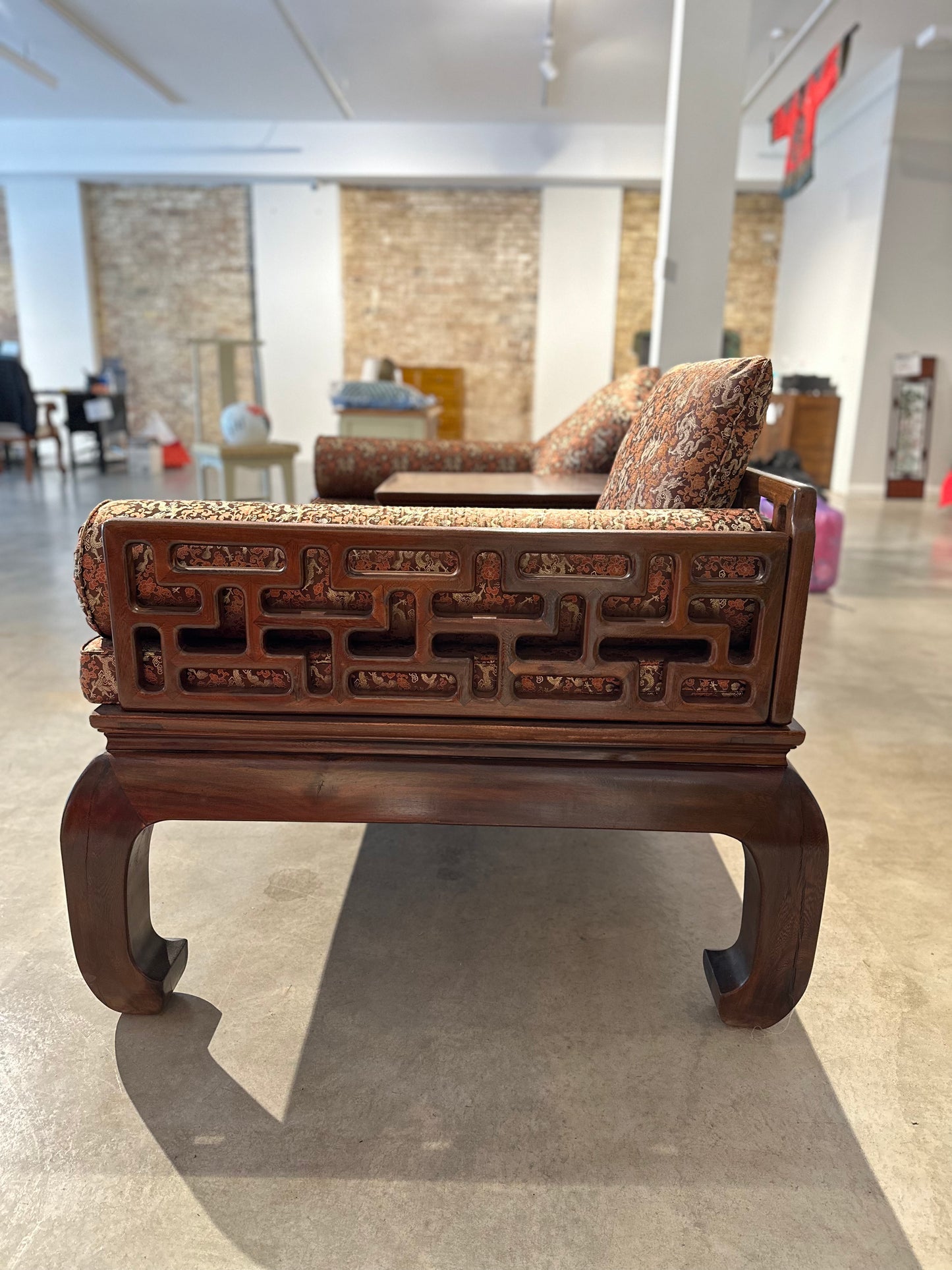 Traditional Chinese Rosewood Daybed