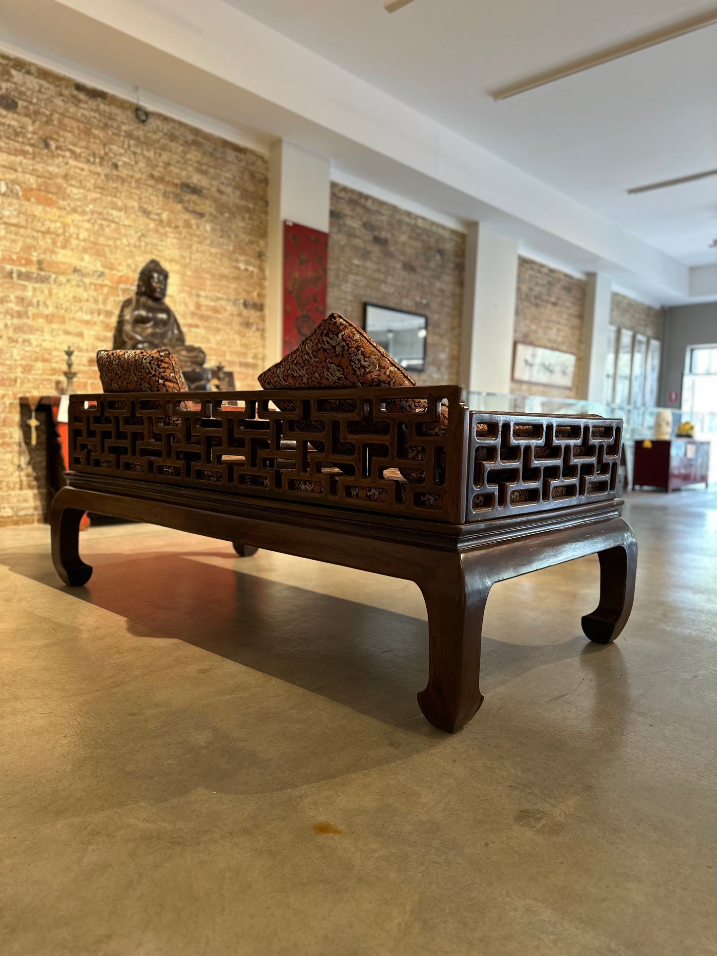 Traditional Chinese Rosewood Daybed